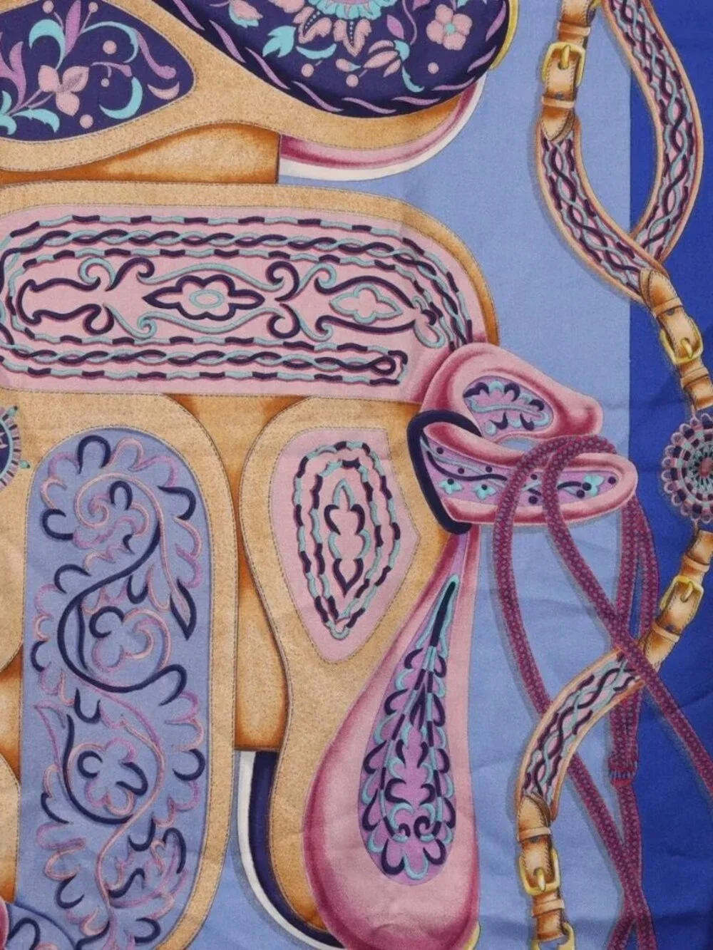 HERMES Carre 90 Scarf Silk 